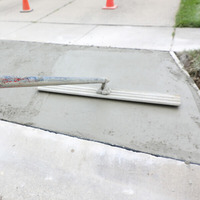 Concrete installation